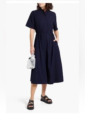 Rag & Bone Ronan Dress Navy poplin - size large NWT